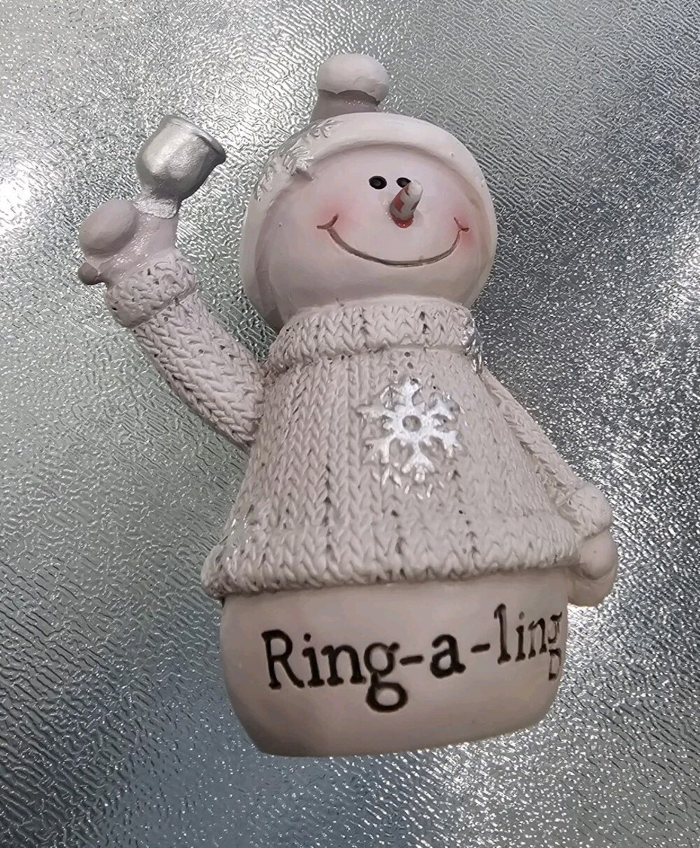 Blossom Bucket Set of Two Ring A Ling Hear Them Ring Snowmen - Picture 6 of 11
